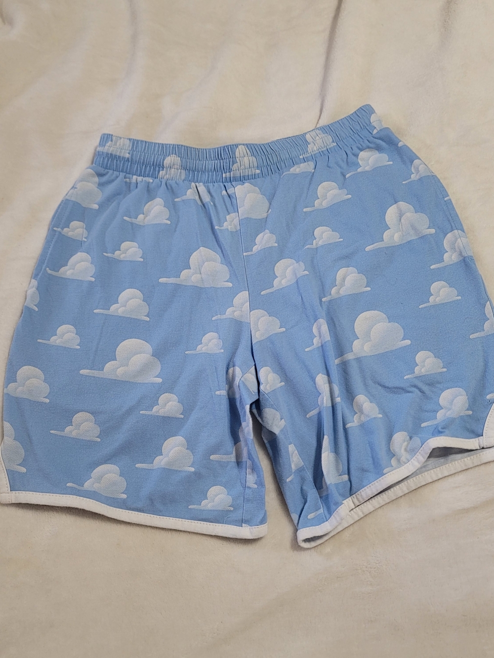 Disney Pixar Toy Story Shorts Mens XS Lounge Pajama Elastic Drawstring Cloud Pjs